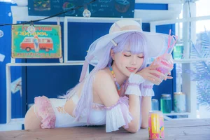 Ethereal Charm: Ely_eee Captivates in the Stunning Plymouth Swimsuit Collection-2