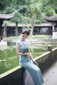 Shaoxing Jiangnan Aesthetic: Xiao Lan in Modern Cheongsam Fashion - Art Language Vol.9301 Oriental Beauty Collection-10