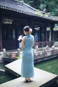 Shaoxing Jiangnan Aesthetic: Xiao Lan in Modern Cheongsam Fashion - Art Language Vol.9301 Oriental Beauty Collection-3