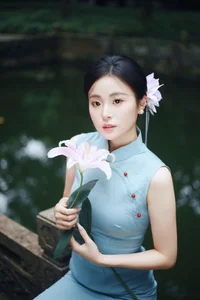 Shaoxing Jiangnan Aesthetic: Xiao Lan in Modern Cheongsam Fashion - Art Language Vol.9301 Oriental Beauty Collection-0