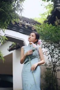 Shaoxing Jiangnan Aesthetic: Xiao Lan in Modern Cheongsam Fashion - Art Language Vol.9301 Oriental Beauty Collection-1