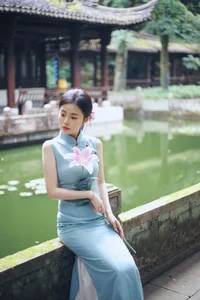 Shaoxing Jiangnan Aesthetic: Xiao Lan in Modern Cheongsam Fashion - Art Language Vol.9301 Oriental Beauty Collection-8