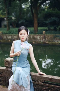 Shaoxing Jiangnan Aesthetic: Xiao Lan in Modern Cheongsam Fashion - Art Language Vol.9301 Oriental Beauty Collection-13
