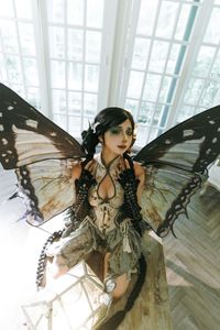 Discover Coser Chunmomo's Enchanting Dead Leaf Butterfly Cosplay: A Mystical Transformation.-0