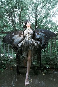 Discover Coser Chunmomo's Enchanting Dead Leaf Butterfly Cosplay: A Mystical Transformation.-14
