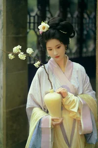 Ethereal Spring Glow: Yu Wei Jiang Captivates in the Art Language Vol. 9069 Photography Series-9