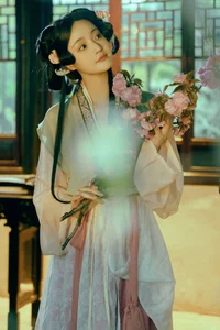 Ethereal Spring Glow: Yu Wei Jiang Captivates in the Art Language Vol. 9069 Photography Series-8