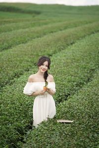 Serene Girl Embracing Nature & Book in Lush Green Tea Hill-6