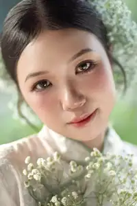 Timeless Grace: Vietnamese Woman in Modernized Ao Dai by a Serene Lotus Pond-8