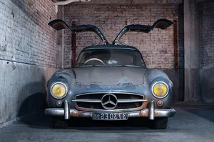 Rare 1956 Mercedes-Benz 300 SL Gullwing Barn Find W198 Sold at Artcurial Auction in Paris for Record Price-3