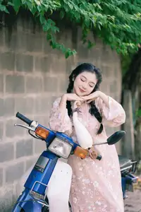 Gentle Smile in Sunlight: Girl, Goose, and a Peaceful Moment-7