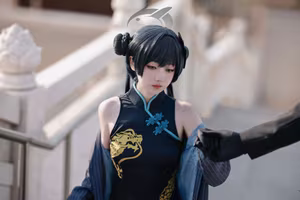 Coser Xiaomuzengaya as Blue Archive Hisaki: Captivating Cosplay & Elegant Portrayal-0