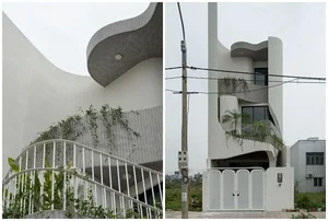 Stunning Modern Architecture: Explore This Innovative Curved Tube House Design in Da Nang, Vietnam for Ultimate Minimalist Living Inspiration-9