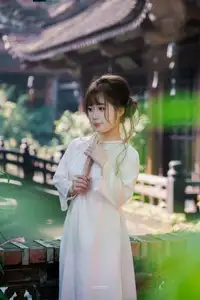 Graceful Vietnamese Girl in Traditional Attire by Ancient Architecture | Discover Asian Beauty and Cultural Charm-2