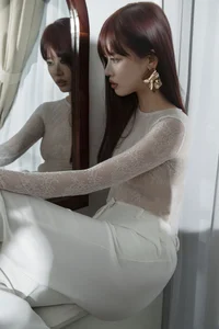 Artistic Floral Portrait Series featuring Hua Fu Tian Tong: YiTuYu Art Language Vol.9144 - Elegant Girl and Flower Photography Collection-11