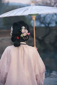 Timeless Elegance of Yi Ming in Art Language Vol.8869 - A Poetic Riverside Muse-21