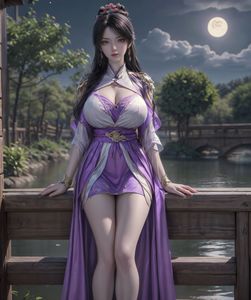 AI Generated: Enchanting Beauty Under Moonlight-22