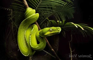 Nature’s Living Emerald: The Mesmerizing Color-Shifting Journey of the Green Tree Python-8