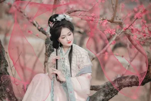 Spring Muse in Hanfu YiTuYu Art Language Vol.8879 Da Wai Wai Ge-39