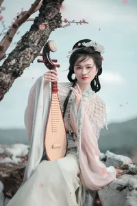 Spring Muse in Hanfu YiTuYu Art Language Vol.8879 Da Wai Wai Ge-9