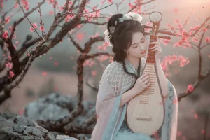 Spring Muse in Hanfu YiTuYu Art Language Vol.8879 Da Wai Wai Ge-41