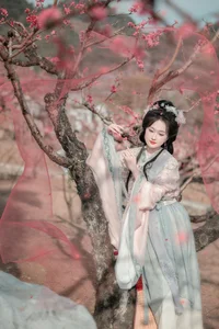Spring Muse in Hanfu YiTuYu Art Language Vol.8879 Da Wai Wai Ge-5