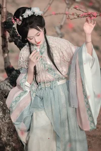 Spring Muse in Hanfu YiTuYu Art Language Vol.8879 Da Wai Wai Ge-38