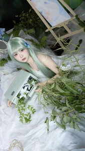 Ethereal Nature Portrait Photography: Duo Jin Sha Yu Zui Li in Art Language Vol.9287 – Aesthetic Moss-Inspired Fashion Editorial-11