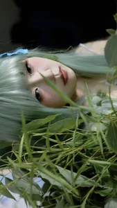 Ethereal Nature Portrait Photography: Duo Jin Sha Yu Zui Li in Art Language Vol.9287 – Aesthetic Moss-Inspired Fashion Editorial-8