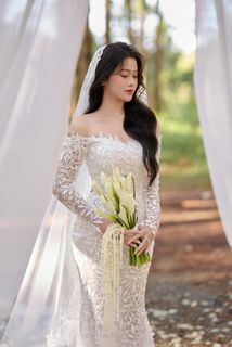 Elegant Bride Portrait: Wedding Fashion HD Wallpaper | Beautiful Woman-0