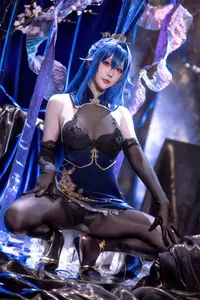 Coser Hoshilily as Azur Lane New Jersey: Enchanting Bunny Garden Beauty!-18