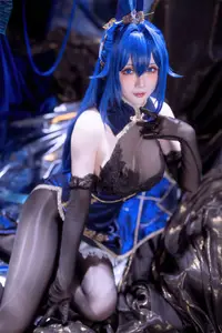 Coser Hoshilily as Azur Lane New Jersey: Enchanting Bunny Garden Beauty!-17