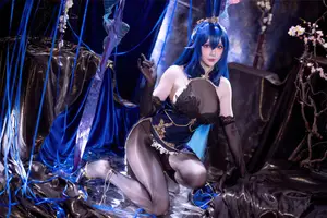 Coser Hoshilily as Azur Lane New Jersey: Enchanting Bunny Garden Beauty!-3