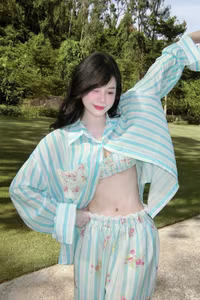 DJ Mie flaunts sweet alluring beauty and fair skin in a vibrant red bikini sparking a sensation-3