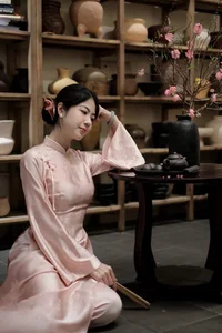 Experience the Charm of Hanoi Spring: Traditional Ao Dai Fashion in the Heart of Vietnam's Capital-19