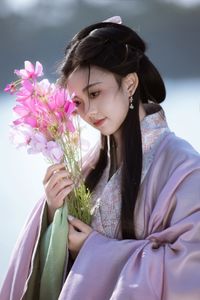 Ethereal Hanfu Beauty in Lavender Flower Field - YiTuYu Art Language Vol.8304: Serene Traditional Elegance.-22