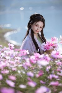 Ethereal Hanfu Beauty in Lavender Flower Field - YiTuYu Art Language Vol.8304: Serene Traditional Elegance.-7