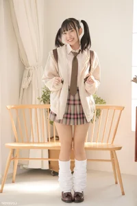 Stunning Portrait Gallery of Yui Iruma in Classic Blue Swimwear - LOVEPOP Photoset 20 Featuring Minimalist Style and Elegant Posing-0