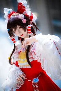 Ethereal Reimu Cosplay by Hua Qi Hana at Firefly Comic-Con Part01-1