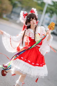 Ethereal Reimu Cosplay by Hua Qi Hana at Firefly Comic-Con Part01-31