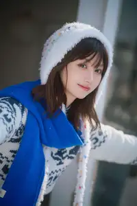 Cozy Winter Charm: Pao Pao Xiao Mie's Warmth Amidst the Snow Vol.8544-17