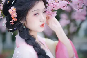 Zi Yu's Ethereal Beauty Amidst Cherry Blossoms – A YiTuYu Art Language Vol.8834 Masterpiece-6