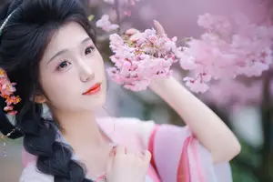 Zi Yu's Ethereal Beauty Amidst Cherry Blossoms – A YiTuYu Art Language Vol.8834 Masterpiece-11