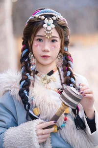 Vẻ Đẹp Thanh Khiết: Huang Ying Giữa Cánh Đồng Hoa Gesang Rực Rỡ Nơi Cao Nguyên-10