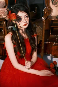 Moody Dark Style Portrait Photography by YiTuYu Art Language Vol.9119 featuring Model Xiao Dai Tong Xue - Artistic Urban Fashion Aesthetic-7