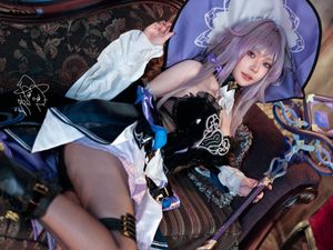 Coser Machi Ma Ji as The Herta from Honkai Star Rail - Exquisite Cosplay-19