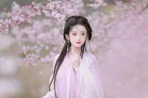 YiTuYu Vol.8754: Chi Yan Zai Zhe Li - Ethereal Ancient Beauty Amidst White Blossoms-12