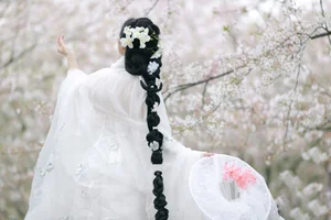 Ethereal Beauty of Sui Sui Ru Yi in YiTuYu Art Language Vol.8880 Amidst Blossoms-1