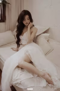 XVG No.47: Ethereal Beauty of a Woman in White, Dreamy Allure Captured-9