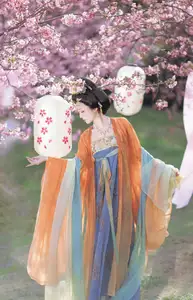 Qian Yue's Hanfu Elegance Amidst Cherry Blossoms: YiTuYu Vol.8674 Artistry-10